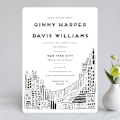 "Love In The City" - Wedding Invitations in Pearl by Shiny Penny Studio - Front
