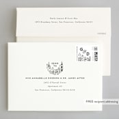 "Love In The City" - Wedding Invitations in Pearl by Shiny Penny Studio - FREE Recipient Addressing