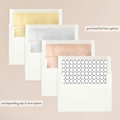 "Diantha" - Wedding Invitations in Ink by Kimberly Morgan - Envelope Liner Options