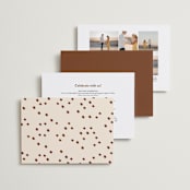 "Private Affair" - Wedding Invitations in Cinnamon by Nazia Hyder - Back of Card Options