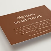 "Private Affair" - Wedding Invitations in Cinnamon by Nazia Hyder - Detail