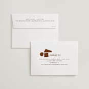 "Private Affair" - Wedding Invitations in Cinnamon by Nazia Hyder - FREE Recipient Addressing