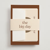 "Private Affair" - Wedding Invitations in Cinnamon by Nazia Hyder - Assembled with Belly Band