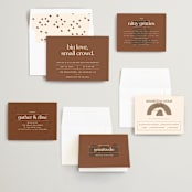 "Private Affair" - Wedding Invitations in Cinnamon by Nazia Hyder - Invitation Suite