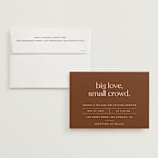 "Private Affair" - Wedding Invitations in Cinnamon by Nazia Hyder - Invitation with Envelope