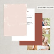 "Dust" - Wedding Invitations in Sienna by Carrie ONeal - Back of Card