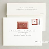 "Dust" - Wedding Invitations in Sienna by Carrie ONeal - FREE Recipient Addressing