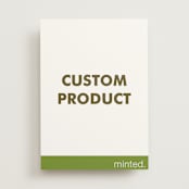 "Portrait" - Wedding Invitations in Charcoal by Minted Custom - Front