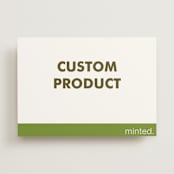 "Landscape" - Wedding Invitations in Charcoal by Minted Custom - Front