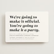 "Make it official" - Wedding Invitations in Panda by Lea Delaveris - Front