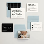 "Make it official" - Wedding Invitations in Panda by Lea Delaveris - Invitation Suite