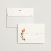 "New Blossoms" - Wedding Invitations in Peach by Olivia Raufman - FREE Recipient Addressing