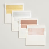 "New Blossoms" - Wedding Invitations in Peach by Olivia Raufman - Envelope Liner Options