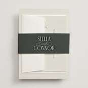 "Unity" - Wedding Invitations in Porcelain by Jennifer Postorino - Assembled with Belly Band