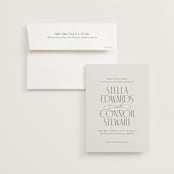 "Unity" - Wedding Invitations in Porcelain by Jennifer Postorino - Invitation with Envelope