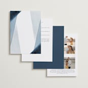 "Trio" - Wedding Invitations in Ocean by Erin L. Wilson - Back of Card
