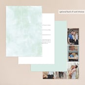 "Caliza" - Wedding Invitations in Seafoam by Lauren Chism - Back of Card