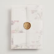 "Bright" - Wedding Invitations in Summer by Leah Bisch - Assembled with Vellum Wrap and Wax Seal