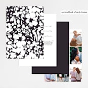 "spring dream" - Wedding Invitations in Onyx by Angela Marzuki - Back of Card