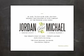 "Unity" - Wedding Invitations in Avocado by Griffinbell Paper Co. - Front