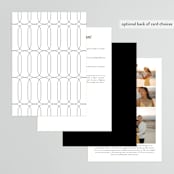 "Brooks" - Wedding Invitations in Vanilla by Kristie Kern - Back of Card
