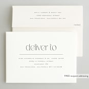 "Brooks" - Wedding Invitations in Vanilla by Kristie Kern - FREE Recipient Addressing