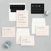 "Brooks" - Wedding Invitations in Vanilla by Kristie Kern - Invitation Suite