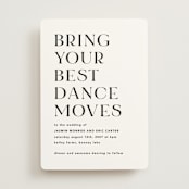 "dance moves" - Wedding Invitations in Tuxedo by Angela Garrick - Front
