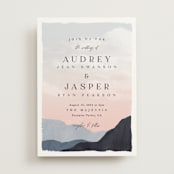 "scene" - Wedding Invitations in Sunrise by Pixel and Hank - Front