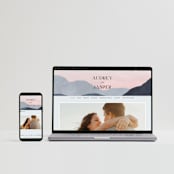 "scene" - Wedding Invitations in Sunrise by Pixel and Hank - FREE Wedding Website