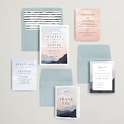 "scene" - Wedding Invitations in Sunrise by Pixel and Hank - Invitation Suite