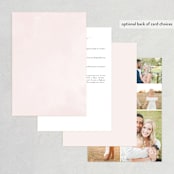 "Softly Layered" - Wedding Invitations in Blush by Everett Paper Goods - Back of Card
