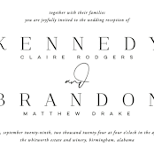 "The Space Between" - Wedding Invitations in Sugar by Jessica Williams - Close-Up