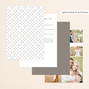 "Field" - Wedding Invitations in Ash by Megan Davis - Back of Card