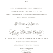 "Field" - Wedding Invitations in Ash by Megan Davis - Close-Up
