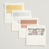 "Illuminated Storybook" - Wedding Invitations in Linen by Alethea and Ruth - Envelope Liner Options