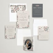 "Illuminated Storybook" - Wedding Invitations in Linen by Alethea and Ruth - Invitation Suite