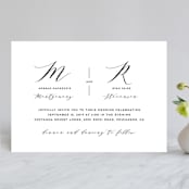 "Elegant Monogram" - Wedding Invitations in Tuxedo by Simona Camp - Front