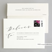 "Elegant Monogram" - Wedding Invitations in Tuxedo by Simona Camp - FREE Recipient Addressing