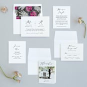 "Elegant Monogram" - Wedding Invitations in Tuxedo by Simona Camp - Invitation Suite