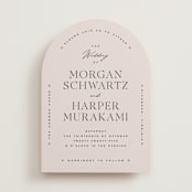 "Coco" - Wedding Invitations in Linen by Carly Reed Walker - Front