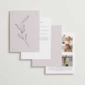 "Coco" - Wedding Invitations in Linen by Carly Reed Walker - Back of Card Options