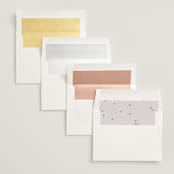 "Coco" - Wedding Invitations in Linen by Carly Reed Walker - Envelope Liner Options