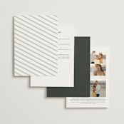"Pearl" - Wedding Invitations in Chantilly by Jessica Williams - Back of Card Options