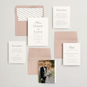 "Pearl" - Wedding Invitations in Chantilly by Jessica Williams - Invitation Suite