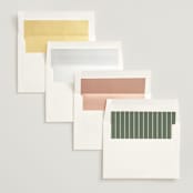 "Floral Diamond" - Wedding Invitations in Eucalyptus by Katharine Watson - Envelope Liner Options