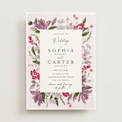 "Gather" - Wedding Invitations in Lilac by Susan Moyal - Front