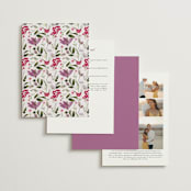 "Gather" - Wedding Invitations in Lilac by Susan Moyal - Back of Card Options