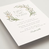 "delicate buds" - Wedding Invitations in Olive by Jennifer Wick - Detail