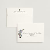 "Lilac Bloom" - Wedding Invitations in Lavender by Susan Moyal - FREE Recipient Addressing